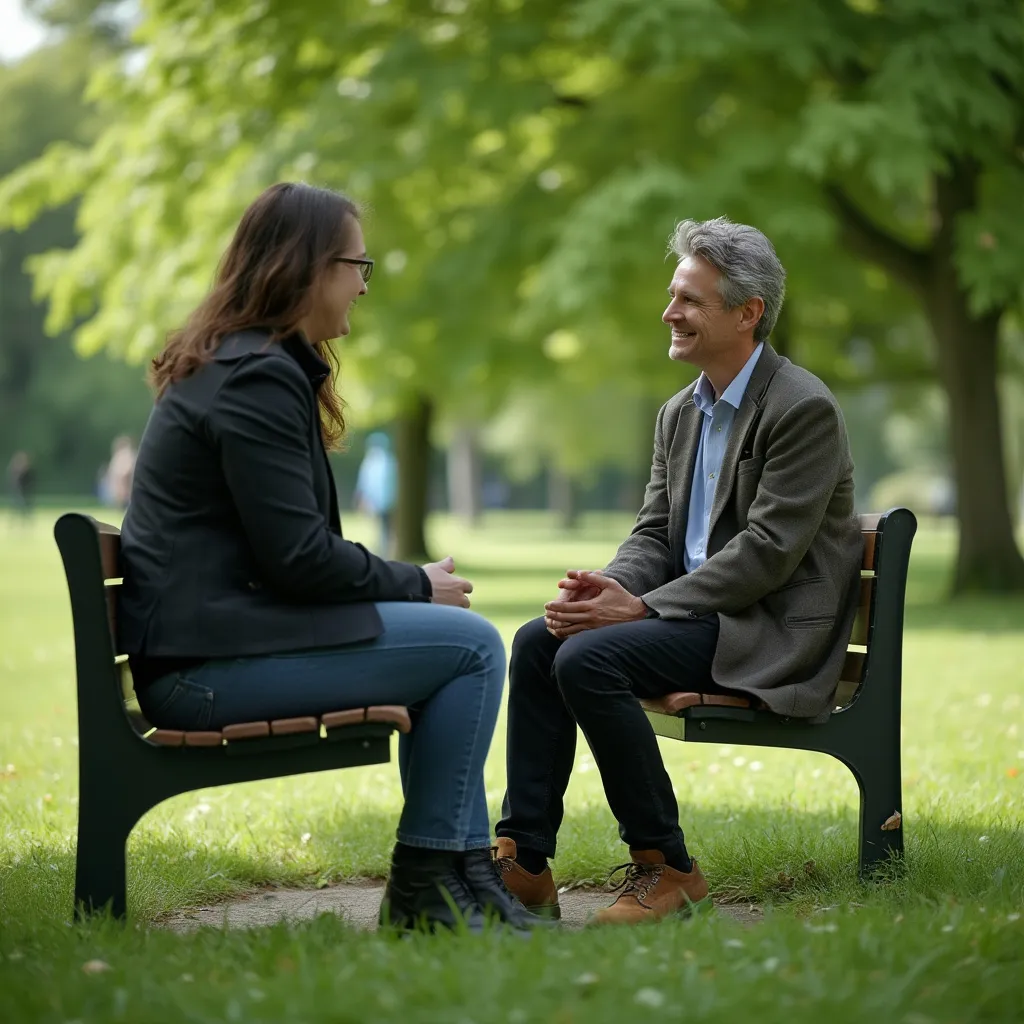 Session de coaching en plein air dans un parc