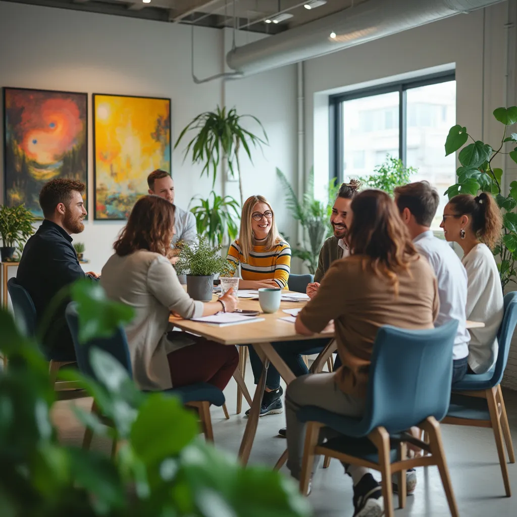 L'équipe de coaching réunie lors d'une session de planification stratégique